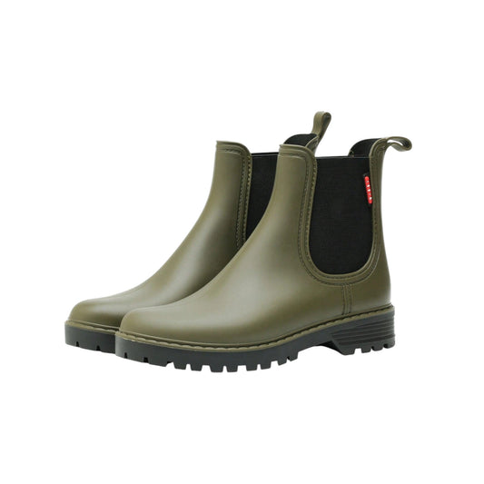 SHE zöld slip-on gumicsizma