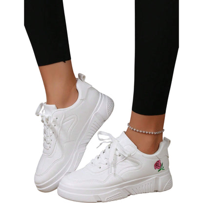 SHE fehér platform sneaker