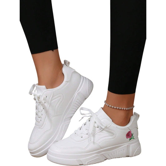 SHE fehér platform sneaker