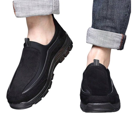 SHE fekete slip-on cipő
