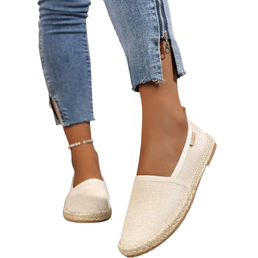 SHE drapp fonott talpú bebújós espadrille