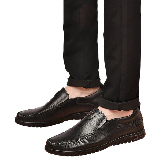 SHE fekete férfi loafer cipő