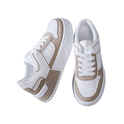 SHE patchwork platform sneaker