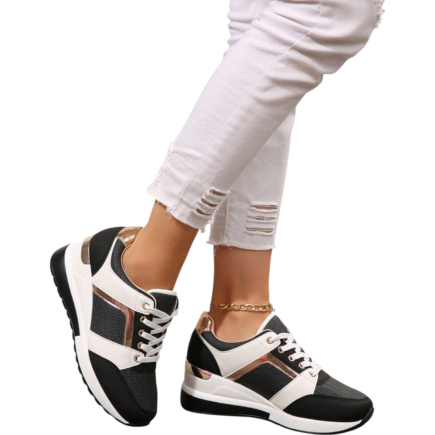 SHE fekete sportcipő