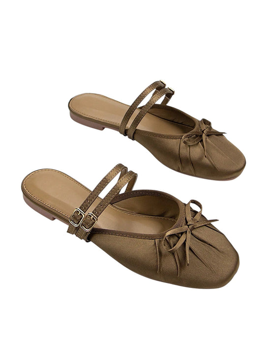 SHE barna masnis pántos balerina