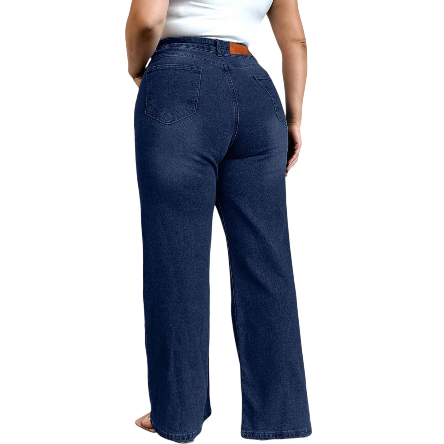 SHE sötétkék egyenes szárú farmer
