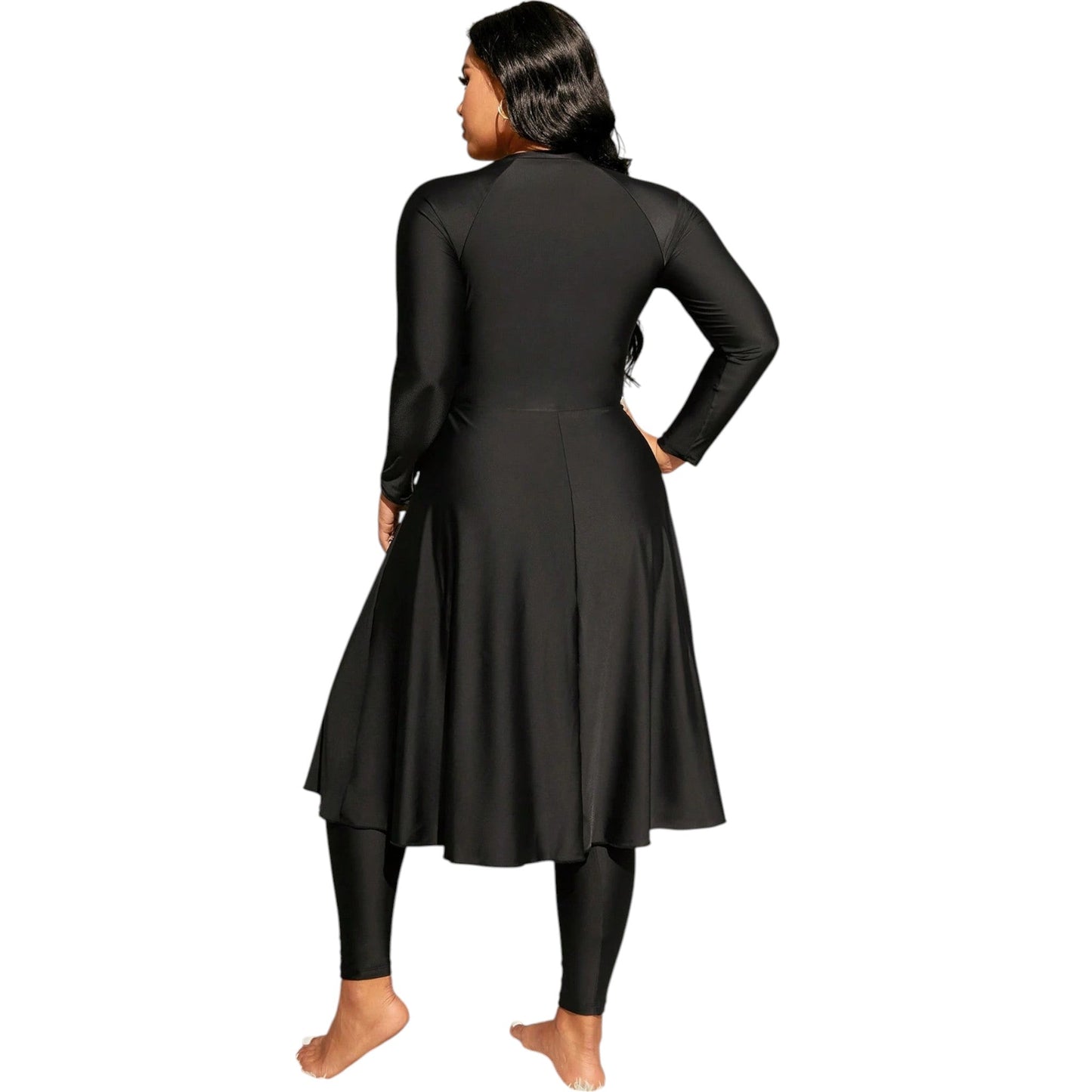 SHE fekete hosszú ujjú burkini