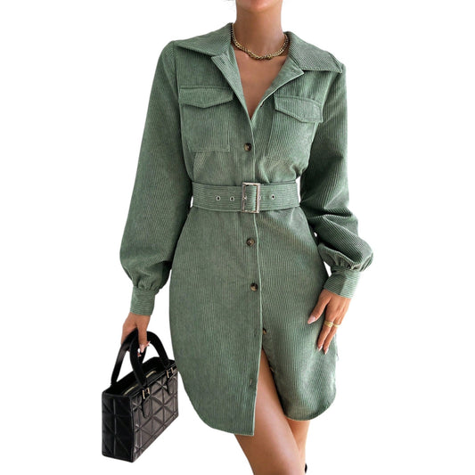 SHE zöld midi ingruha