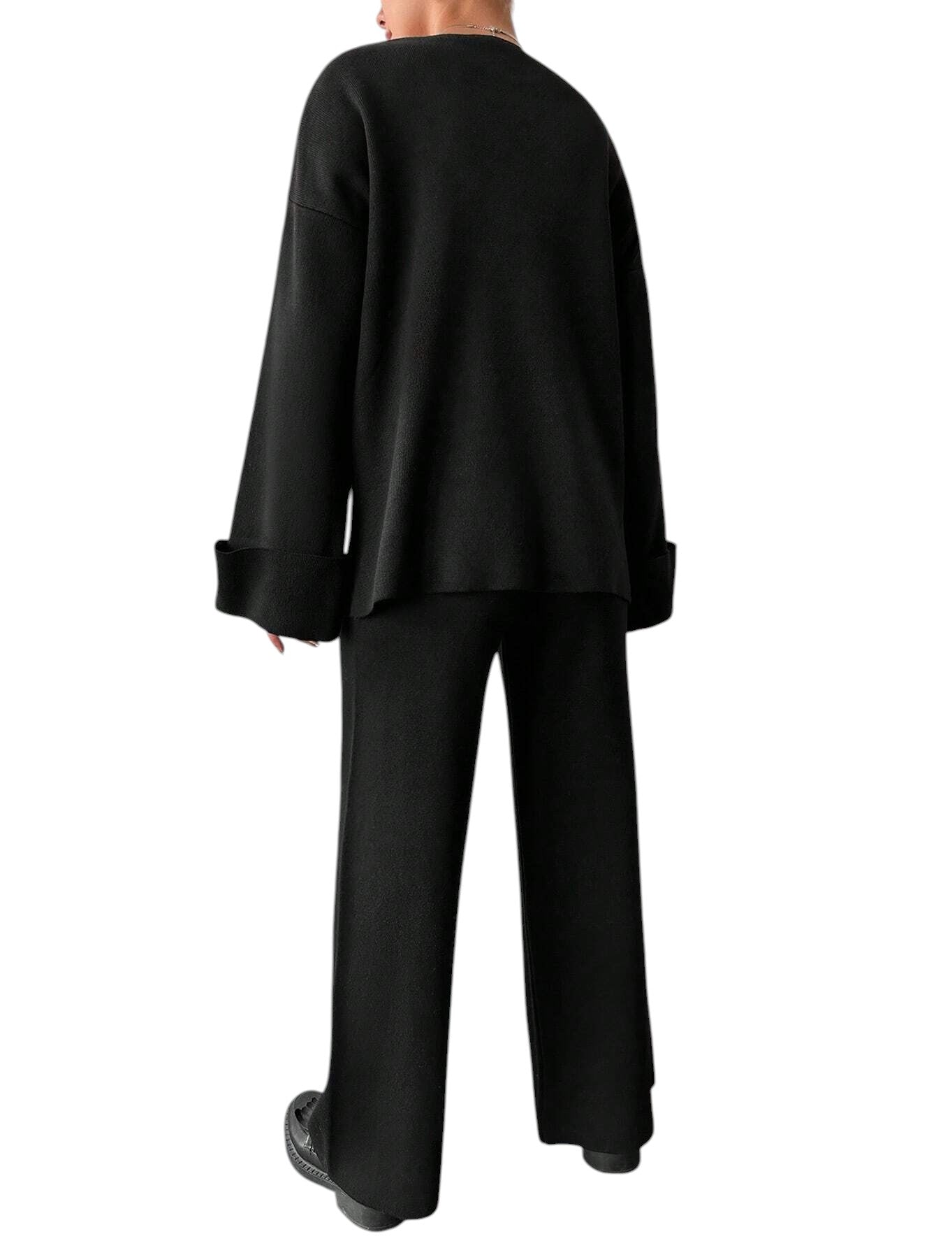 SHE fekete kötött szett