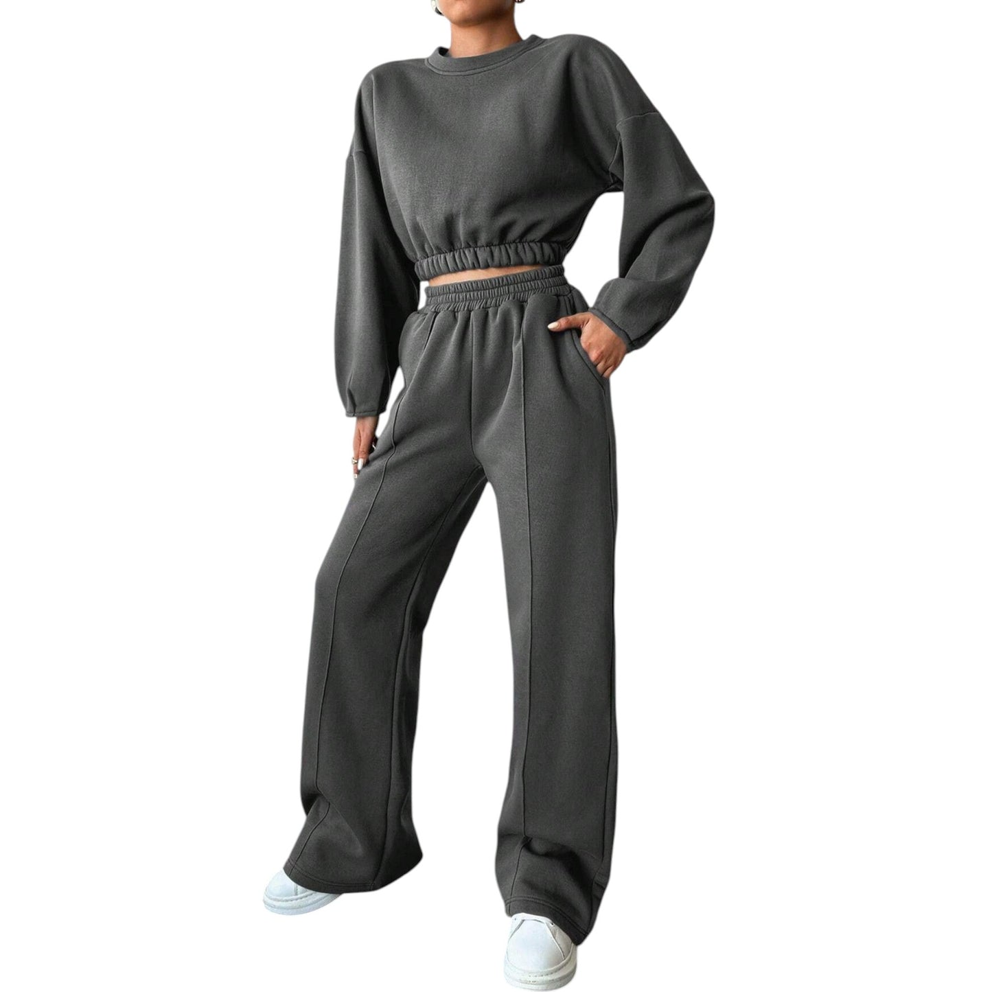 SHE sötétszürke melegítő szett