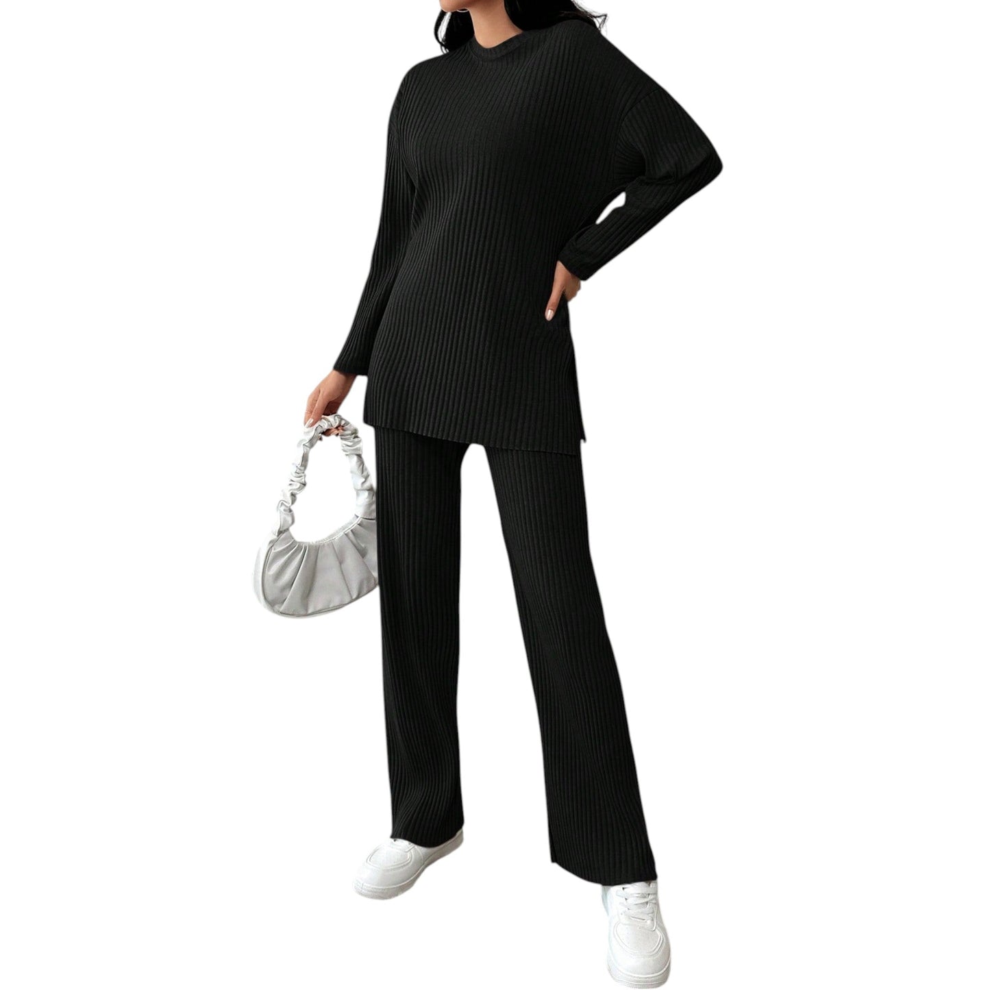 SHE fekete bordás szabadidő szett