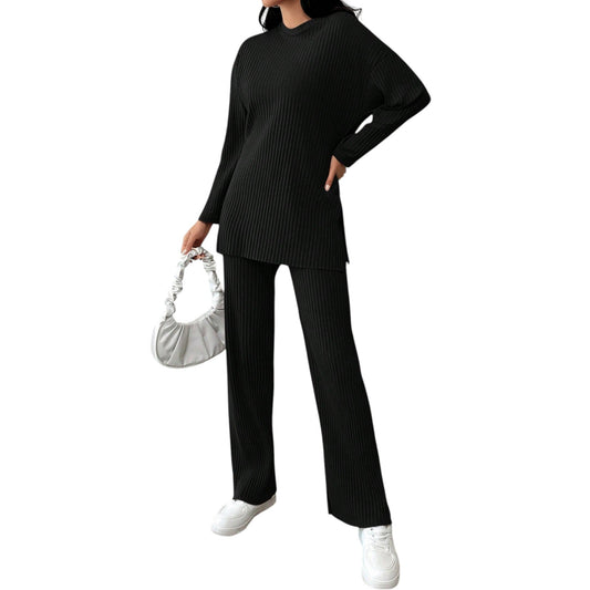 SHE fekete bordás szabadidő szett