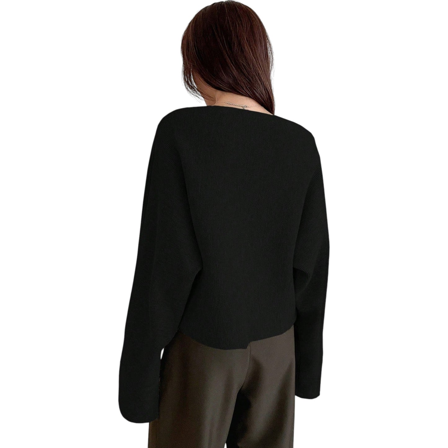 SHE fekete hosszú ujjú felső