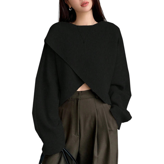 SHE fekete hosszú ujjú felső