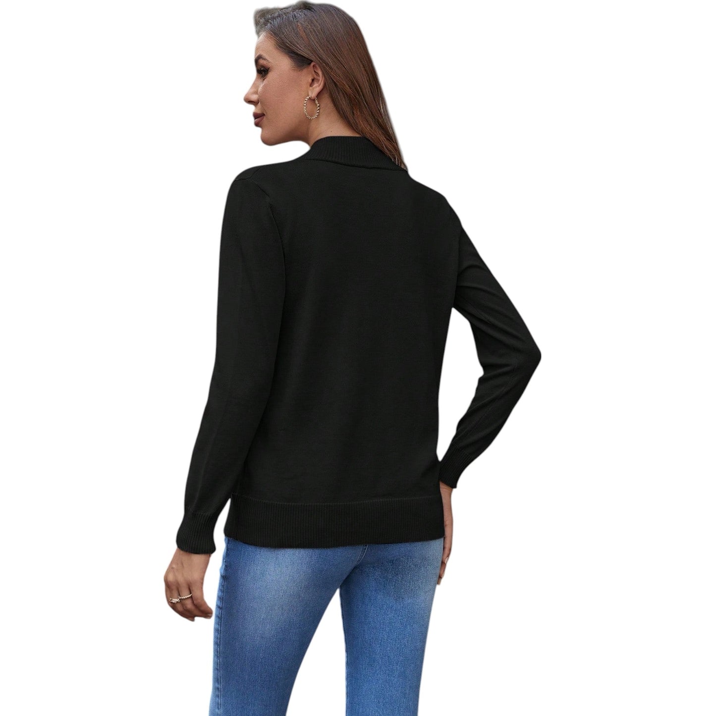 SHE fekete nyitott kardigán