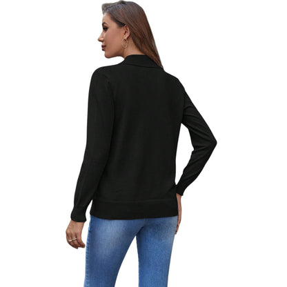 SHE fekete nyitott kardigán