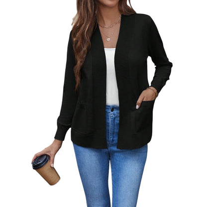 SHE fekete nyitott kardigán