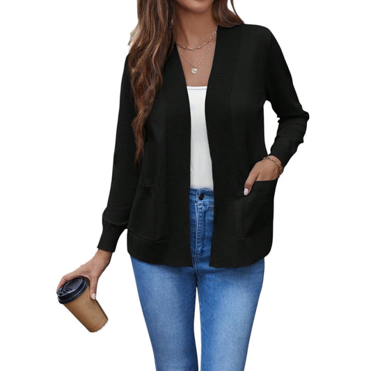 SHE fekete nyitott kardigán