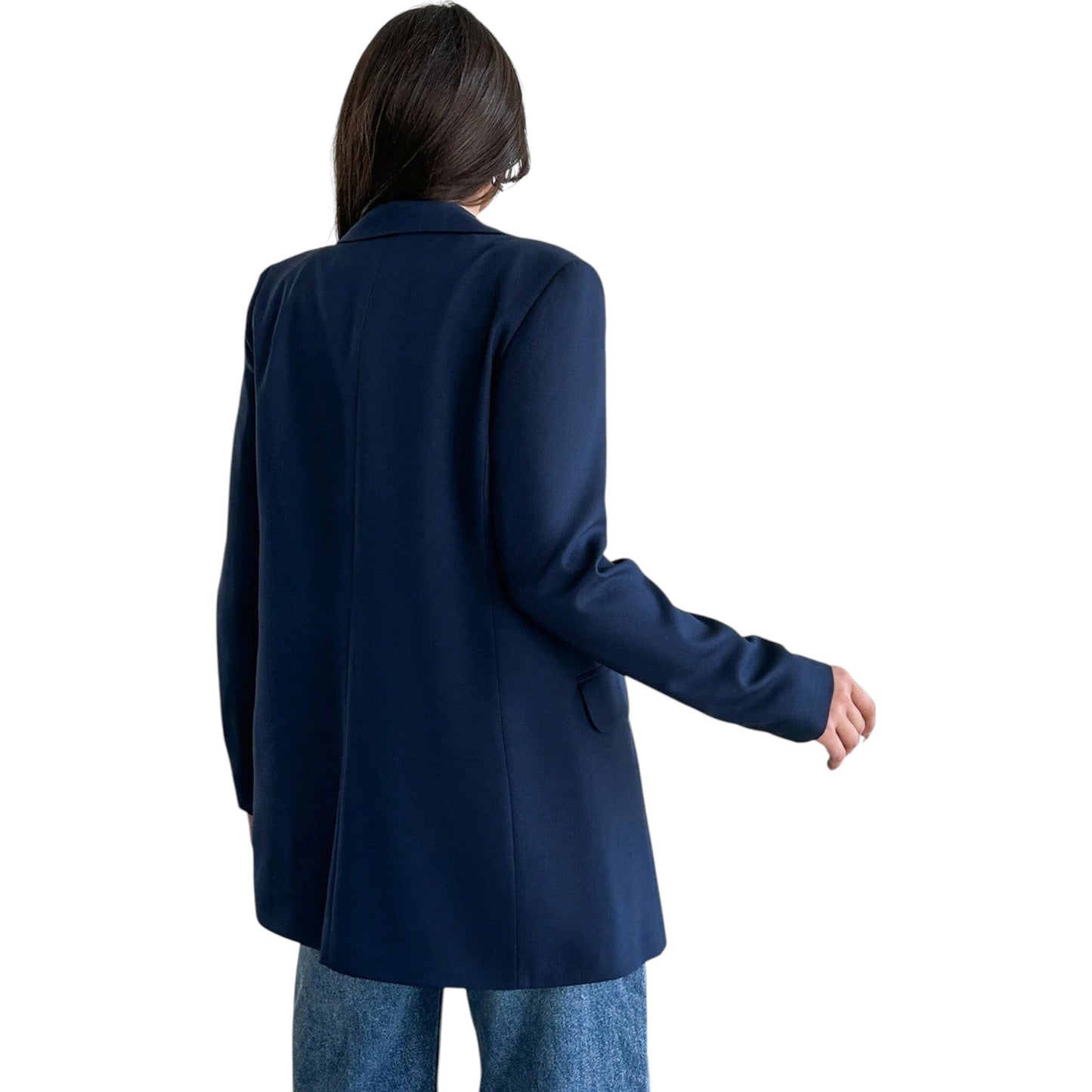 SHE tengerészkék hosszú blazer