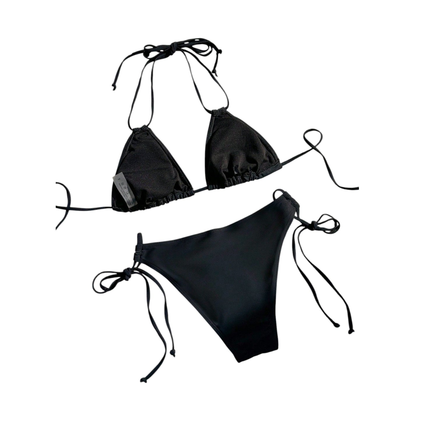 SHE fekete virágos bikini