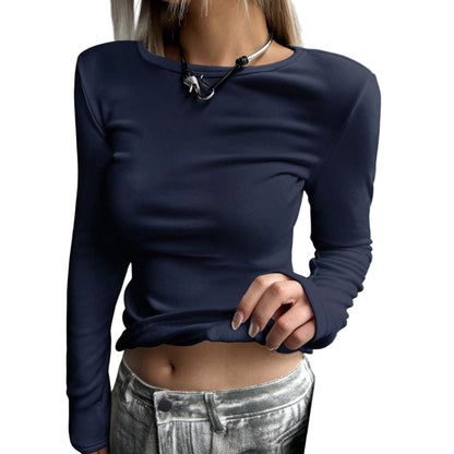 SHE sötétkék hosszú ujjú póló