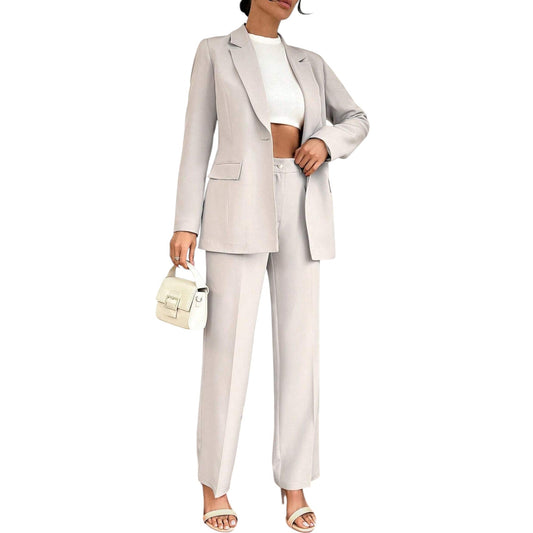 SHE bézs kosztüm szett