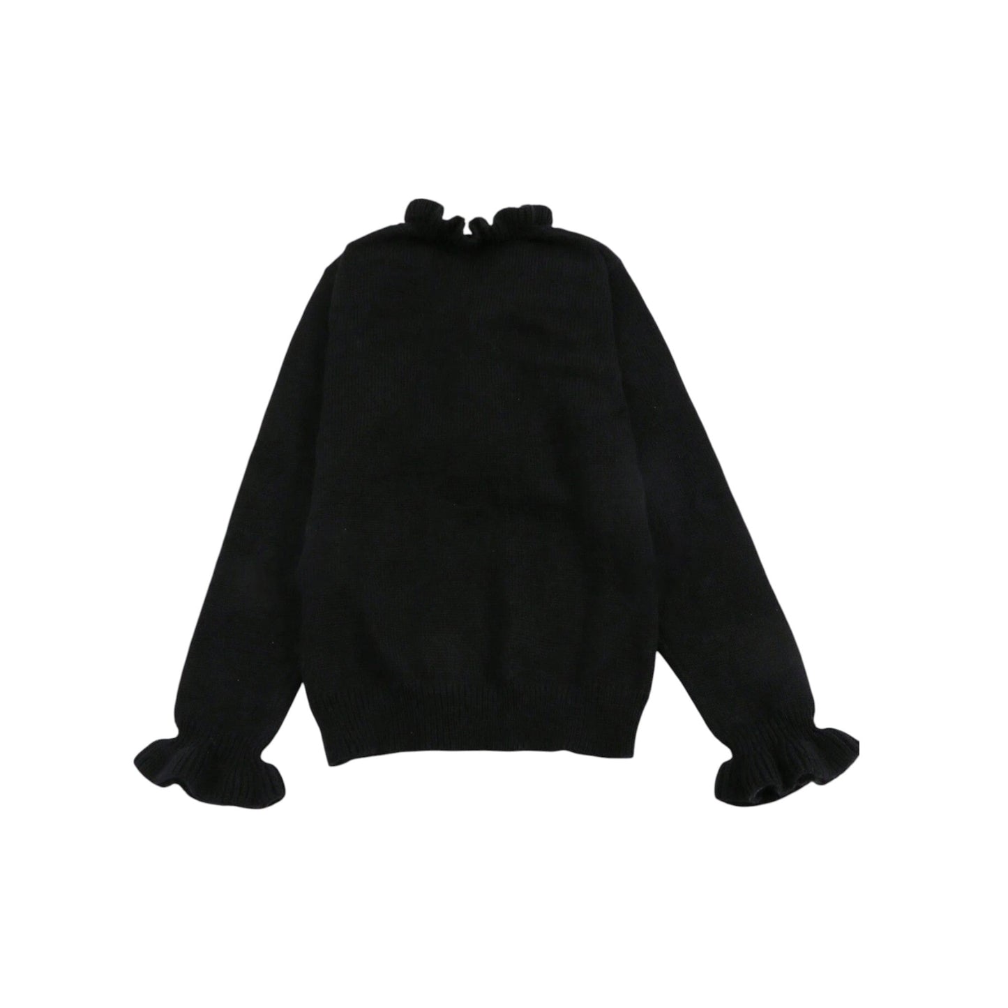 SHE fekete fodros pulóver