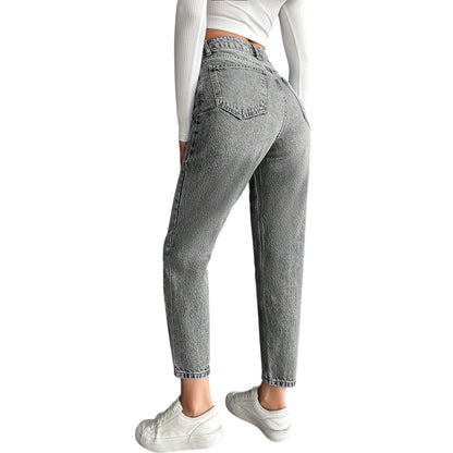 SHE szürke slim fit farmer