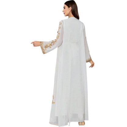 SHE fehér arany hímzett ruha