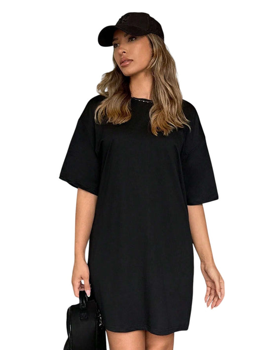 SHE fekete oversized pólóruha