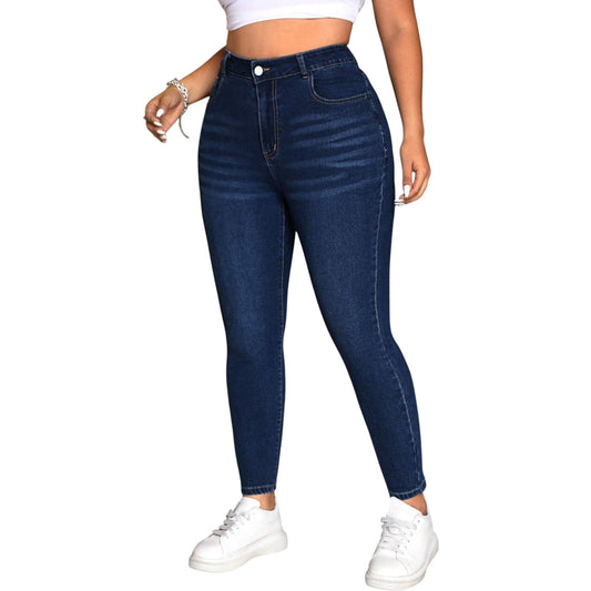 SHE sötétkék skinny farmer