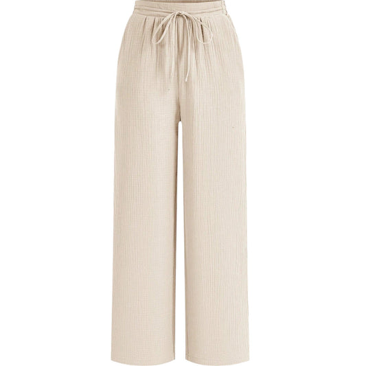 SHE bézs vászon nadrág