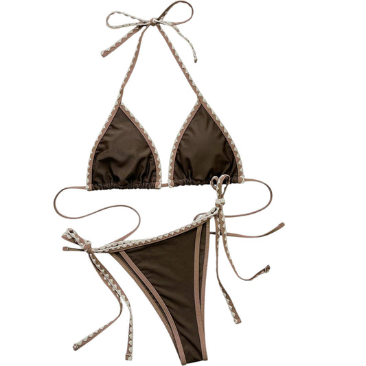 SHE barna bikini szett