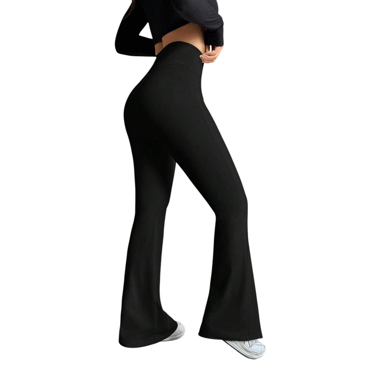 SHE fekete harangszárú leggings