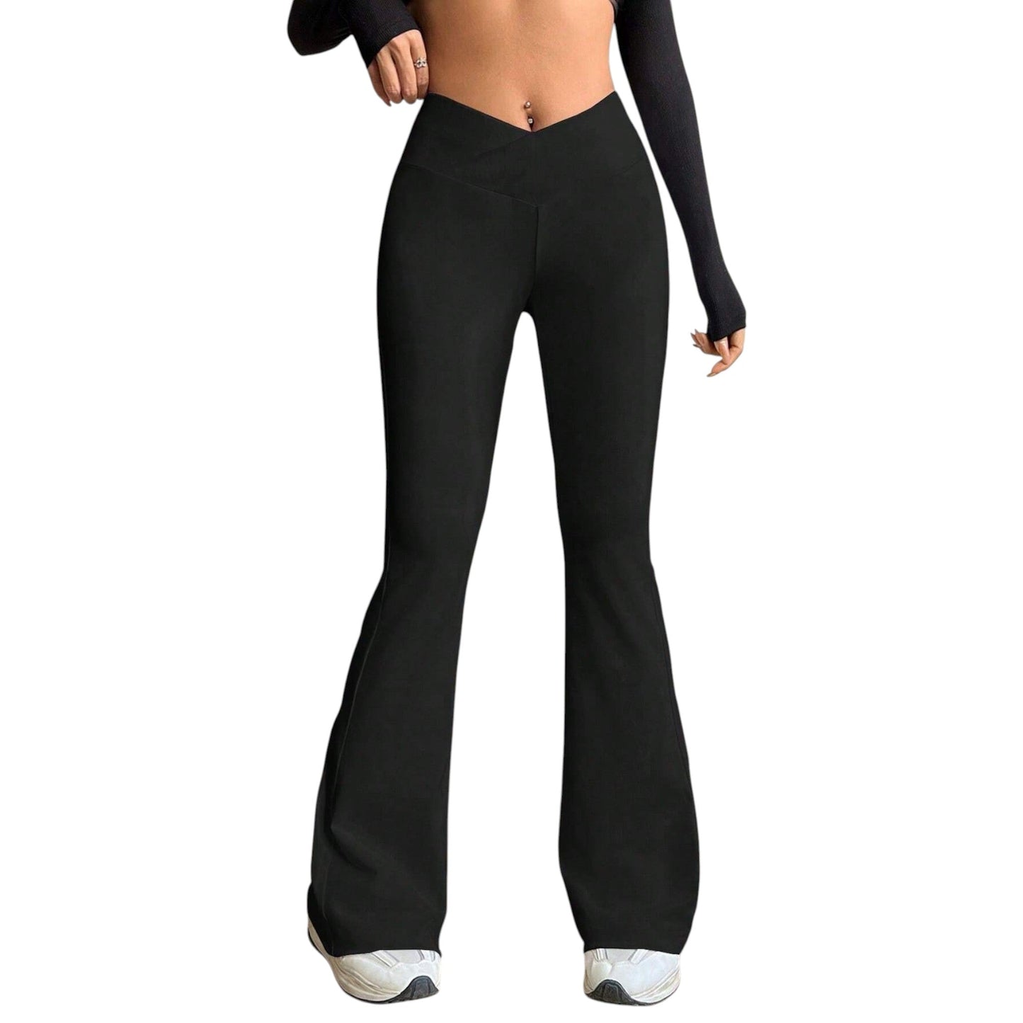 SHE fekete harangszárú leggings