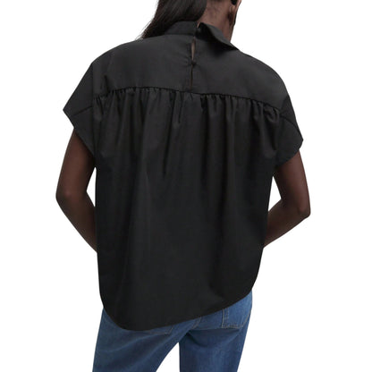 SHE fekete csavart felső