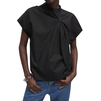 SHE fekete csavart felső