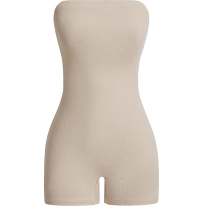 SHE drapp pánt nélküli jumpsuit