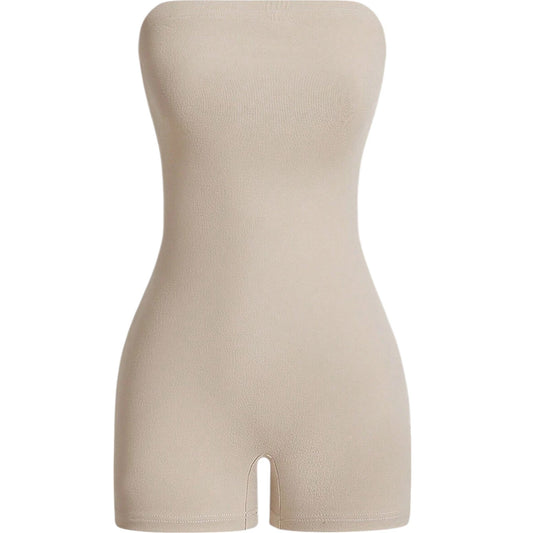 SHE drapp pánt nélküli jumpsuit