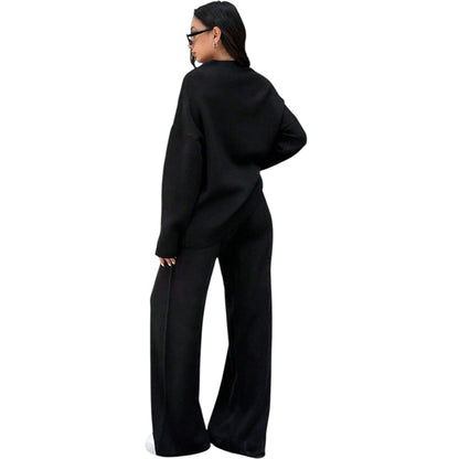 SHE fekete oversize kötött szett