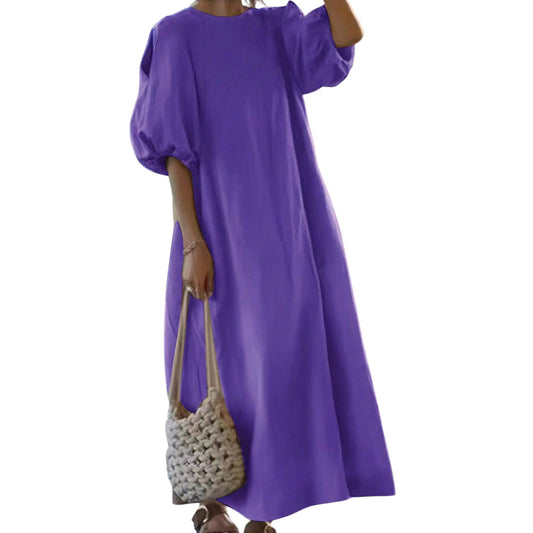 SHE lila bő maxi ruha