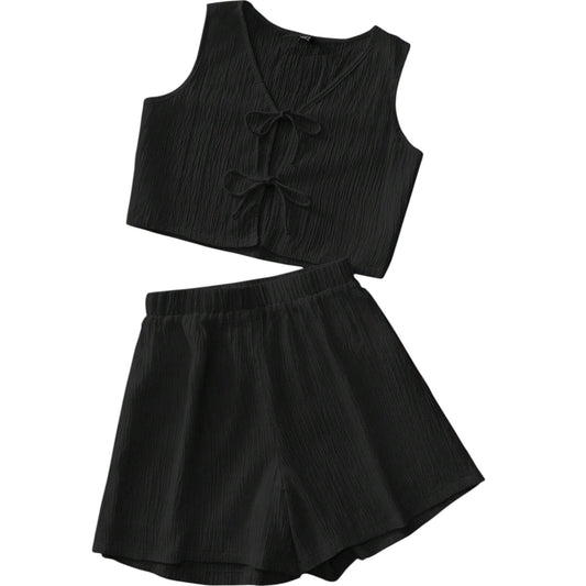 SHE fekete texturált szett