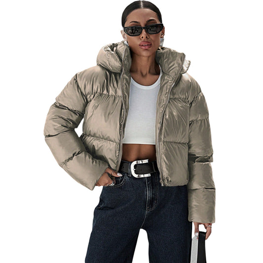 SHE bézs steppelt kabát