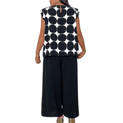 SHE fekete mintás szett