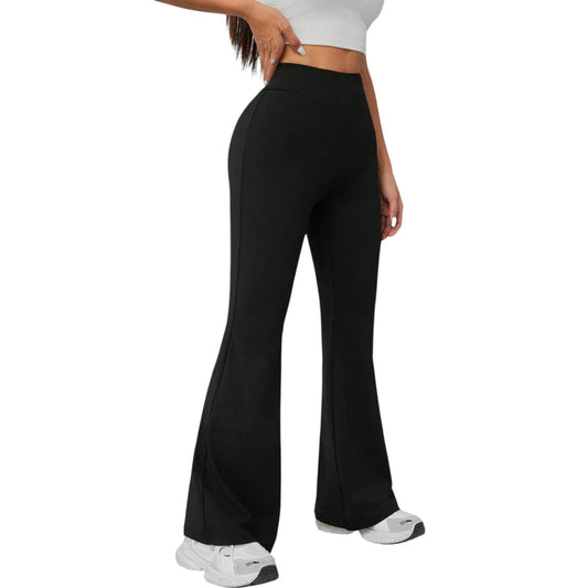 SHE fekete magas derekú flare nadrág