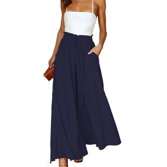 SHE sötétkék bő szárú nadrág