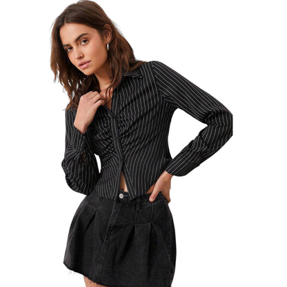 SHE fekete csíkos ing