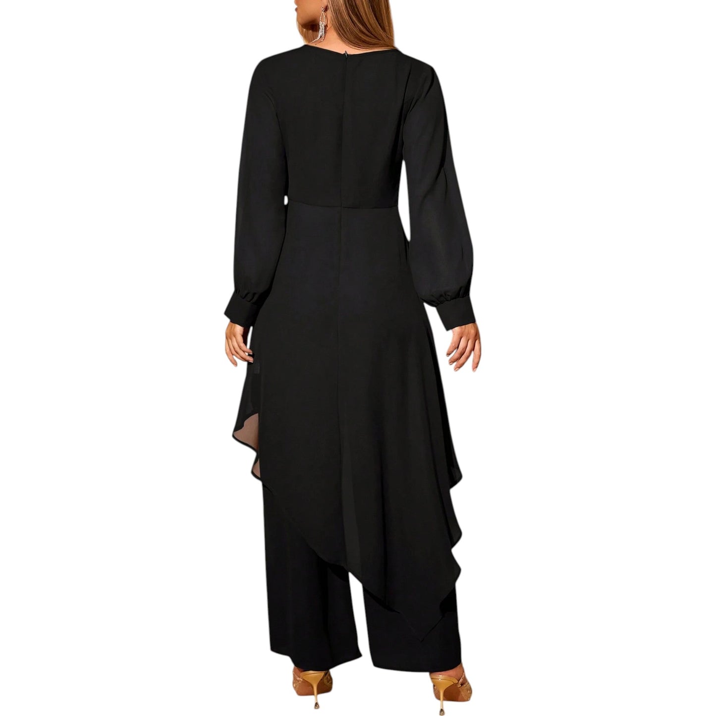 SHE fekete felső és nadrág szett