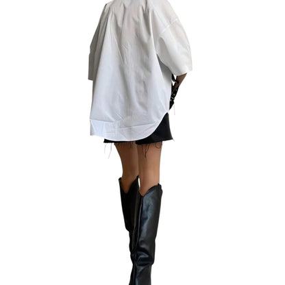 SHE fehér galléros ing