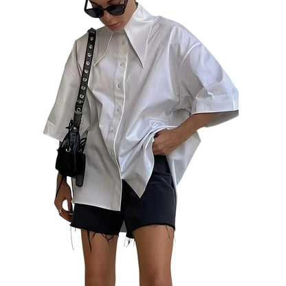 SHE fehér galléros ing